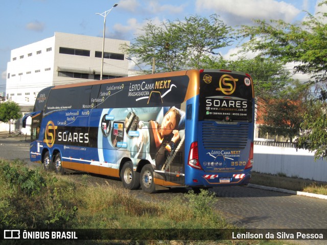 Soares Turismo e Fretamento 3520 na cidade de Caruaru, Pernambuco, Brasil, por Lenilson da Silva Pessoa. Número da foto: #13262401.