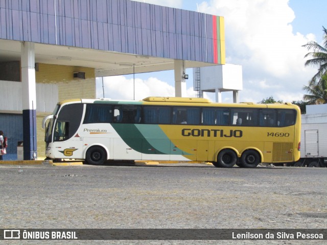 Empresa Gontijo de Transportes 14690 na cidade de Caruaru, Pernambuco, Brasil, por Lenilson da Silva Pessoa. Número da foto: #13262444.