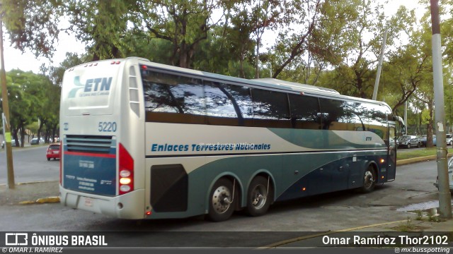 ETN - Enlaces Terrestres Nacionales 5220 na cidade de Gustavo A. Madero, Ciudad de México, México, por Omar Ramírez Thor2102. Número da foto: #13262403.