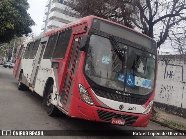 Empresa de Ônibus Vila Galvão 2305 na cidade de Guarulhos, São Paulo, Brasil, por Rafael Lopes de Oliveira. Número da foto: #13260996.