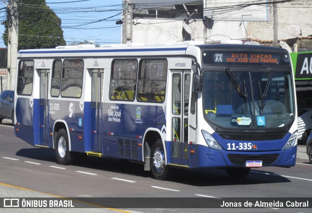 Auto Viação São José dos Pinhais 11-335 na cidade de São José dos Pinhais, Paraná, Brasil, por Jonas de Almeida Cabral. Número da foto: #13262418.