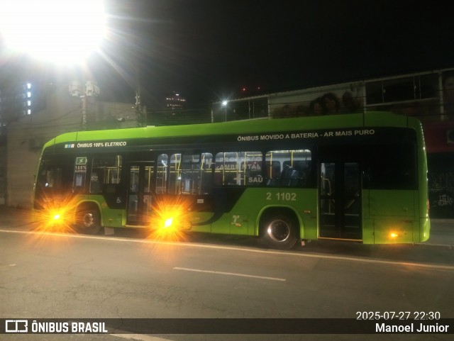 Sambaíba Transportes Urbanos 2 1102 na cidade de São Paulo, São Paulo, Brasil, por Manoel Junior. Número da foto: #13261922.