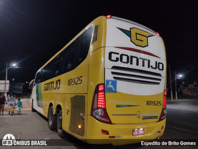 Empresa Gontijo de Transportes 18925 na cidade de Paulistana, Piauí, Brasil, por Espedito de Brito Gomes. Número da foto: #13261190.