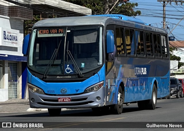 Viação Sudeste 8555 na cidade de Marataízes, Espírito Santo, Brasil, por Guilherme Neves. Número da foto: #13261317.