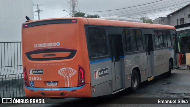 Auto Ônibus São João 25005 na cidade de Feira de Santana, Bahia, Brasil, por Emanuel Silva. Número da foto: #13261388.