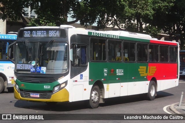 Viação Nossa Senhora de Lourdes B58104 na cidade de Rio de Janeiro, Rio de Janeiro, Brasil, por Leandro Machado de Castro. Número da foto: #13262746.