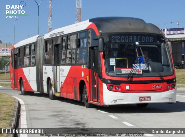Itajaí Transportes Coletivos 2014 na cidade de Campinas, São Paulo, Brasil, por Danilo Augusto. Número da foto: #13263468.