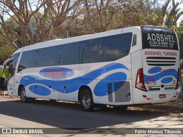 Adsshel Turismo 1346 na cidade de Três Corações, Minas Gerais, Brasil, por Fábio Mateus Tibúrcio. Número da foto: #13263545.