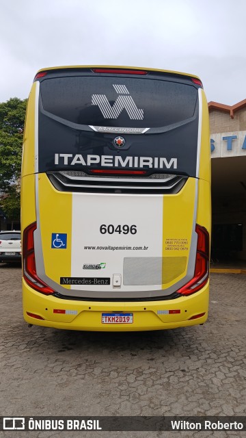 Viação Nova Itapemirim 60496 na cidade de Governador Valadares, Minas Gerais, Brasil, por Wilton Roberto. Número da foto: #13265869.