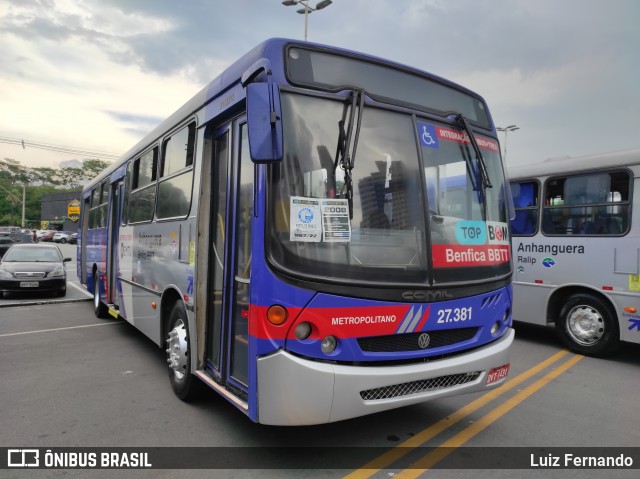 BBTT - Benfica Barueri Transporte e Turismo 27.381 na cidade de Barueri, São Paulo, Brasil, por Luiz Fernando. Número da foto: #13265883.