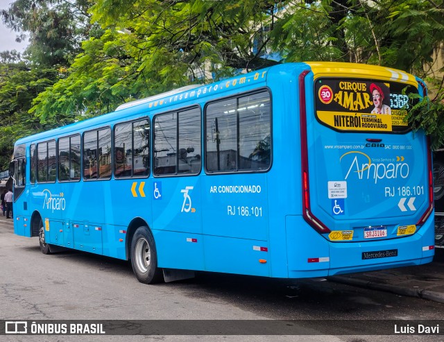 Viação Nossa Senhora do Amparo RJ 186.101 na cidade de Niterói, Rio de Janeiro, Brasil, por Luis Davi. Número da foto: #13263457.