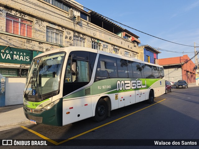 Transportes Mageli RJ 167.045 na cidade de São João de Meriti, Rio de Janeiro, Brasil, por Walace dos Santos. Número da foto: #13263492.