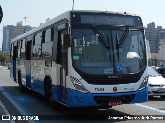 Transol Transportes Coletivos 50414 na cidade de Florianópolis, Santa Catarina, Brasil, por Jonatan Eduardo Jurk Ramos. Número da foto: #13265518.