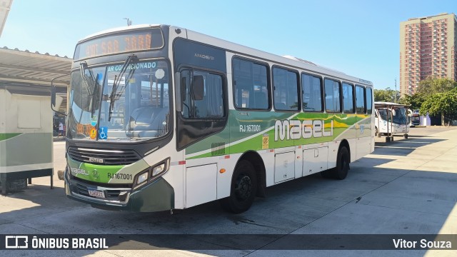 Transportes Mageli RJ 167.001 na cidade de Rio de Janeiro, Rio de Janeiro, Brasil, por Vitor Souza. Número da foto: #13264507.