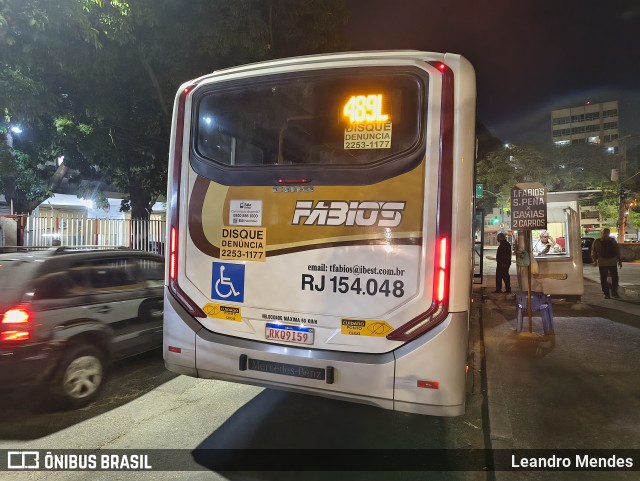 Transportes Fabio's RJ 154.048 na cidade de Rio de Janeiro, Rio de Janeiro, Brasil, por Leandro Mendes. Número da foto: #13264964.