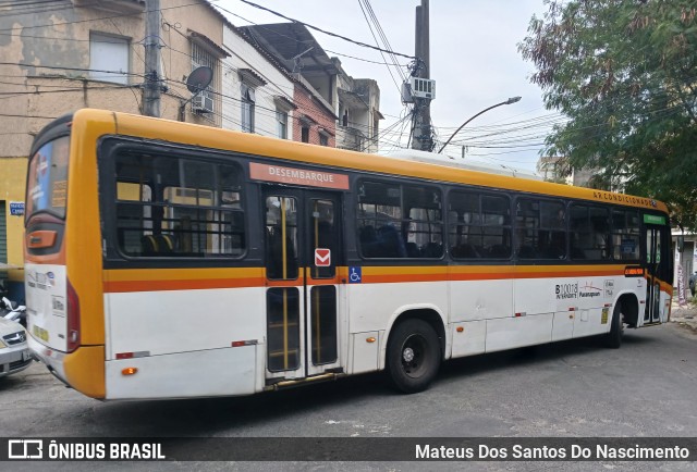 Transportes Paranapuan B10018 na cidade de Rio de Janeiro, Rio de Janeiro, Brasil, por Mateus Dos Santos Do Nascimento. Número da foto: #13265936.