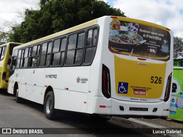 Via Metro - Auto Viação Metropolitana 526 na cidade de Juazeiro do Norte, Ceará, Brasil, por Lucas Gabriel. Número da foto: #13265766.