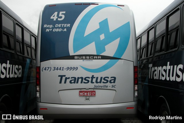Transtusa - Transporte e Turismo Santo Antônio 45 na cidade de Joinville, Santa Catarina, Brasil, por Rodrigo Martins. Número da foto: #13263872.