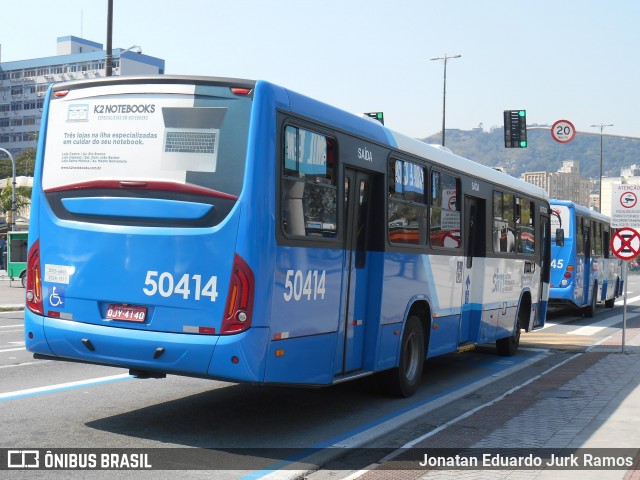 Transol Transportes Coletivos 50414 na cidade de Florianópolis, Santa Catarina, Brasil, por Jonatan Eduardo Jurk Ramos. Número da foto: #13265524.