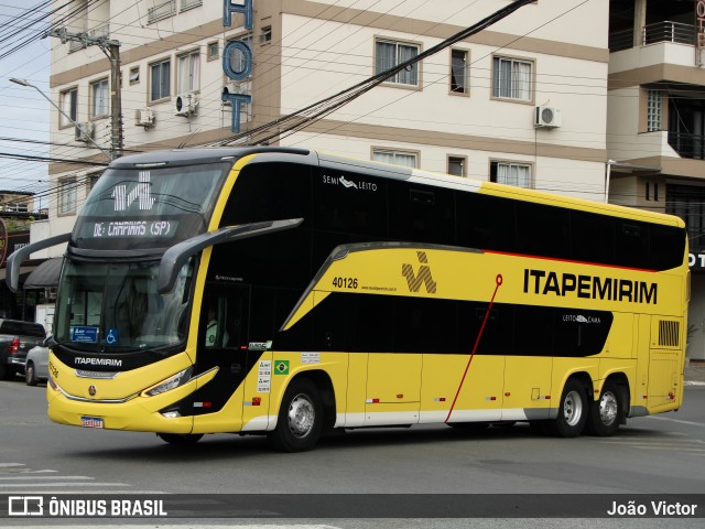Viação Nova Itapemirim 40126 na cidade de Balneário Camboriú, Santa Catarina, Brasil, por João Victor. Número da foto: #13265810.