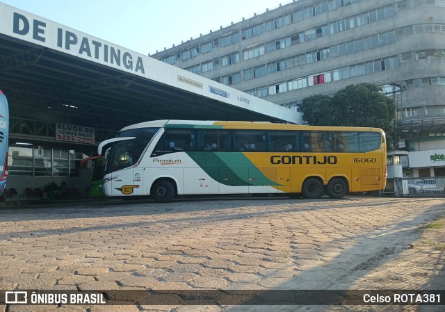 Empresa Gontijo de Transportes 16060 na cidade de Ipatinga, Minas Gerais, Brasil, por Celso ROTA381. Número da foto: #13263479.