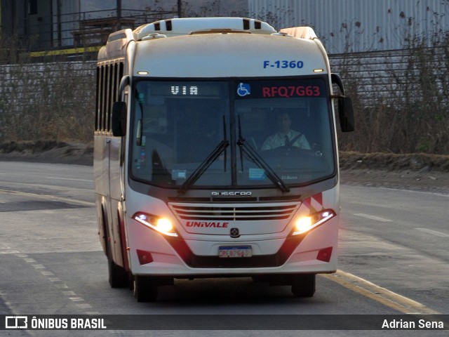 Univale Transportes F-1360 na cidade de João Monlevade, Minas Gerais, Brasil, por Adrian Sena. Número da foto: #13265037.