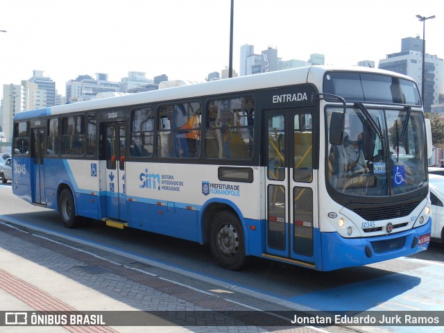 Transol Transportes Coletivos 50345 na cidade de Florianópolis, Santa Catarina, Brasil, por Jonatan Eduardo Jurk Ramos. Número da foto: #13265497.