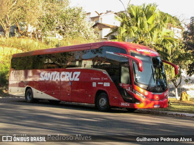 Viação Santa Cruz 36524 na cidade de Lambari, Minas Gerais, Brasil, por Guilherme Pedroso Alves. Número da foto: #13265075.