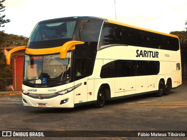 Saritur - Santa Rita Transporte Urbano e Rodoviário 14330 na cidade de Três Corações, Minas Gerais, Brasil, por Fábio Mateus Tibúrcio. Número da foto: #13265563.