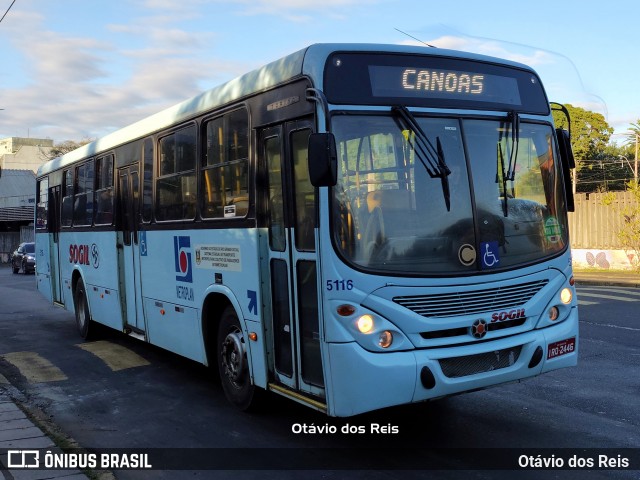 SOGIL - Sociedade de Ônibus Gigante Ltda. 5116 na cidade de Canoas, Rio Grande do Sul, Brasil, por Otávio dos Reis . Número da foto: #13265492.