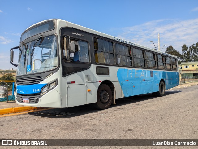 Viação Real - Varginha 7160 na cidade de Varginha, Minas Gerais, Brasil, por LuanDias Carmacio. Número da foto: #13265174.