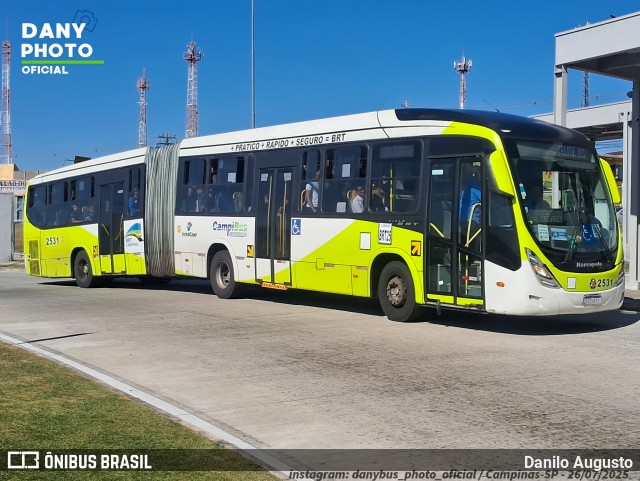 Expresso CampiBus 2531 na cidade de Campinas, São Paulo, Brasil, por Danilo Augusto. Número da foto: #13265095.