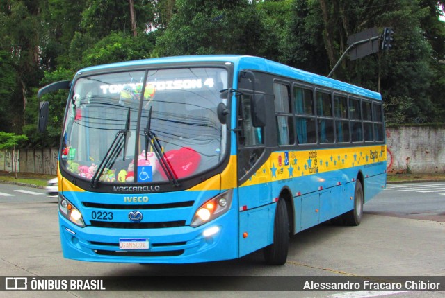 Transporte Acessível Unicarga 0223 na cidade de Curitiba, Paraná, Brasil, por Alessandro Fracaro Chibior. Número da foto: #13263954.