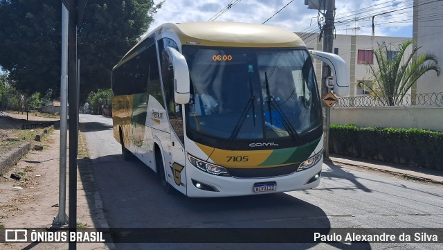 Empresa Gontijo de Transportes 7105 na cidade de Matozinhos, Minas Gerais, Brasil, por Paulo Alexandre da Silva. Número da foto: #13263892.