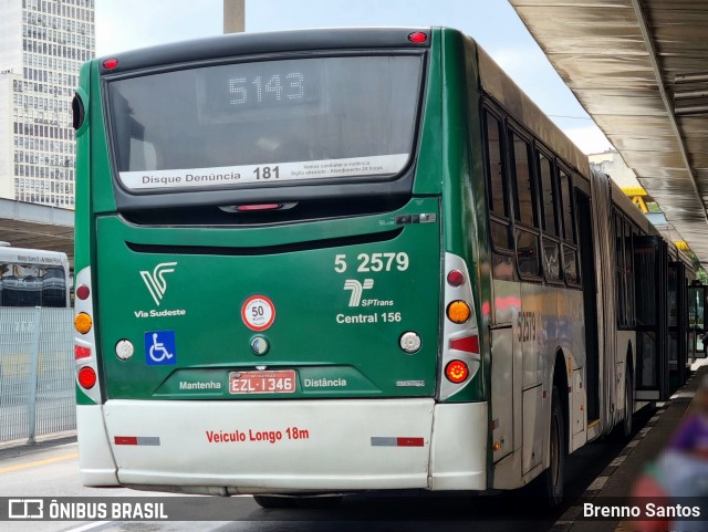Via Sudeste Transportes S.A. 5 2579 na cidade de São Paulo, São Paulo, Brasil, por Brenno Santos. Número da foto: #13264997.