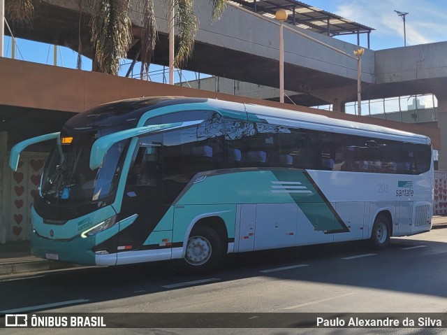 Santa Fé Transportes 203 na cidade de Belo Horizonte, Minas Gerais, Brasil, por Paulo Alexandre da Silva. Número da foto: #13263927.