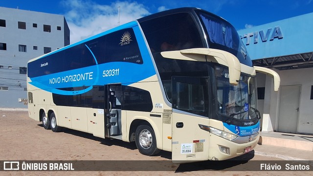 Viação Novo Horizonte 520311 na cidade de Barra da Estiva, Bahia, Brasil, por Flávio  Santos. Número da foto: #13266036.