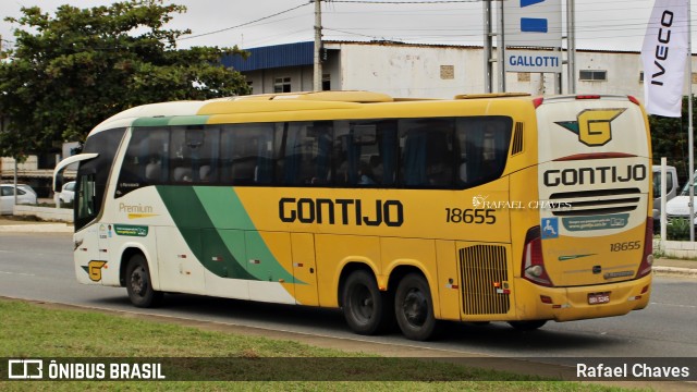 Empresa Gontijo de Transportes 18655 na cidade de Vitória da Conquista, Bahia, Brasil, por Rafael Chaves. Número da foto: #13191449.