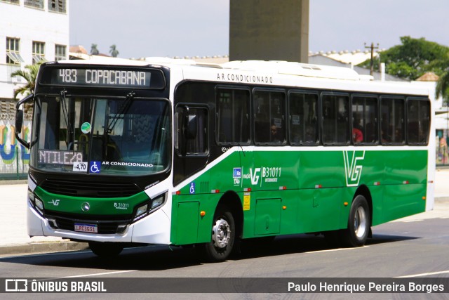 Viação VG B31011 na cidade de Rio de Janeiro, Rio de Janeiro, Brasil, por Paulo Henrique Pereira Borges. Número da foto: #13191018.