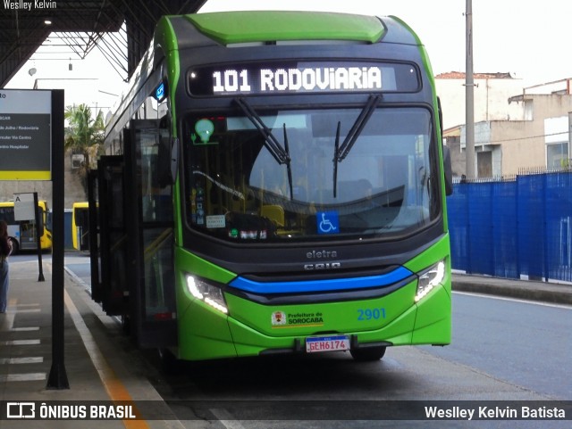 City Transporte Urbano Intermodal Sorocaba 2901 na cidade de Sorocaba, São Paulo, Brasil, por Weslley Kelvin Batista. Número da foto: #13190016.