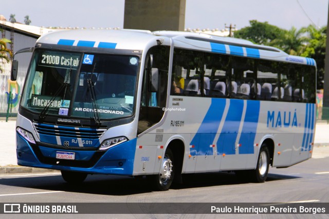 Viação Mauá RJ 185.011 na cidade de Rio de Janeiro, Rio de Janeiro, Brasil, por Paulo Henrique Pereira Borges. Número da foto: #13190996.