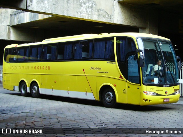 Viação Itapemirim 5801 na cidade de Belo Horizonte, Minas Gerais, Brasil, por Henrique Simões. Número da foto: #13190910.