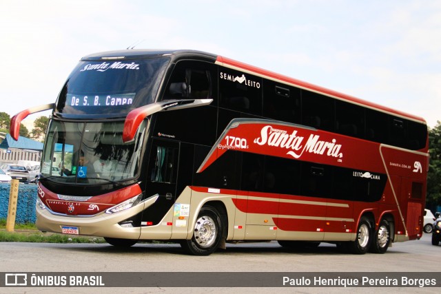Santa Maria Fretamento e Turismo > Transportes Santa Maria(SP) 1700 na cidade de São Paulo, São Paulo, Brasil, por Paulo Henrique Pereira Borges. Número da foto: #13191079.