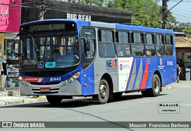 Next Mobilidade - ABC Sistema de Transporte 81 443 na cidade de Ribeirão Pires, São Paulo, Brasil, por Moaccir  Francisco Barboza. Número da foto: #13190273.
