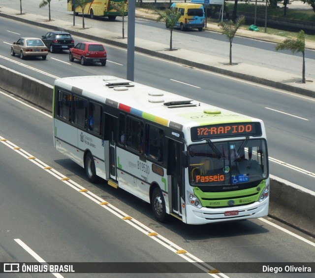 Transportes América B19520 na cidade de Rio de Janeiro, Rio de Janeiro, Brasil, por Diego Oliveira. Número da foto: #13190717.