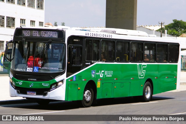 Viação VG B31031 na cidade de Rio de Janeiro, Rio de Janeiro, Brasil, por Paulo Henrique Pereira Borges. Número da foto: #13191023.