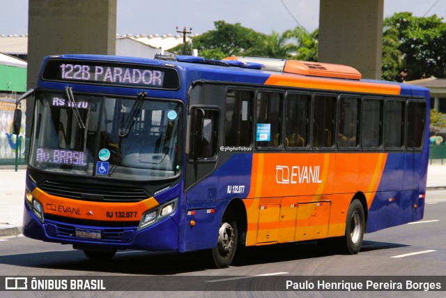 Evanil Transportes e Turismo RJ 132.077 na cidade de Rio de Janeiro, Rio de Janeiro, Brasil, por Paulo Henrique Pereira Borges. Número da foto: #13190988.