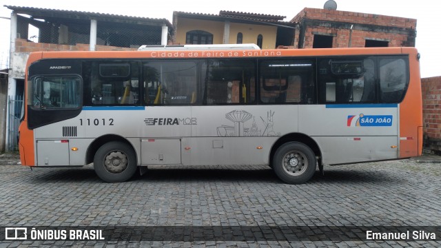 Auto Ônibus São João 11012 na cidade de Feira de Santana, Bahia, Brasil, por Emanuel Silva. Número da foto: #13190039.