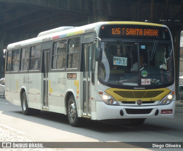 Real Auto Ônibus A41022 na cidade de Rio de Janeiro, Rio de Janeiro, Brasil, por Diego Oliveira. Número da foto: #13190726.