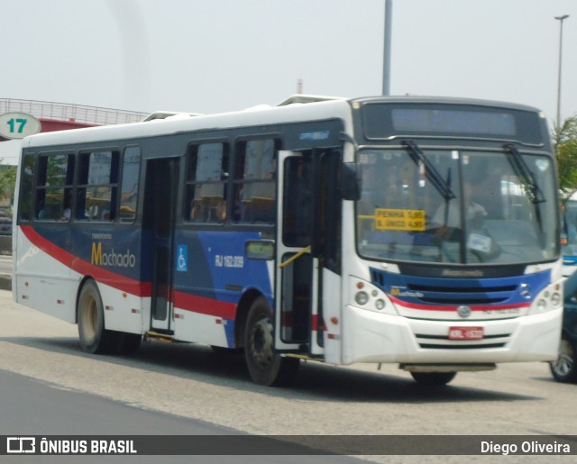 Transportes Machado RJ 162.039 na cidade de Duque de Caxias, Rio de Janeiro, Brasil, por Diego Oliveira. Número da foto: #13190708.